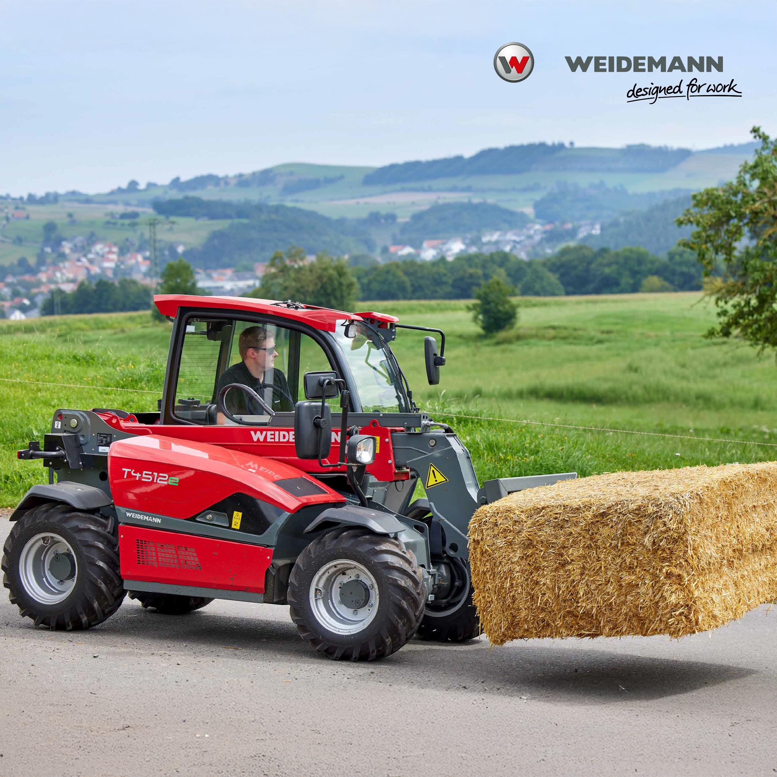 Poster T4512e mit Strohballen