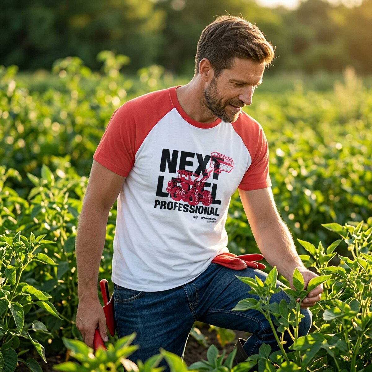 T-Shirt Herren Raglan Next Level Professional