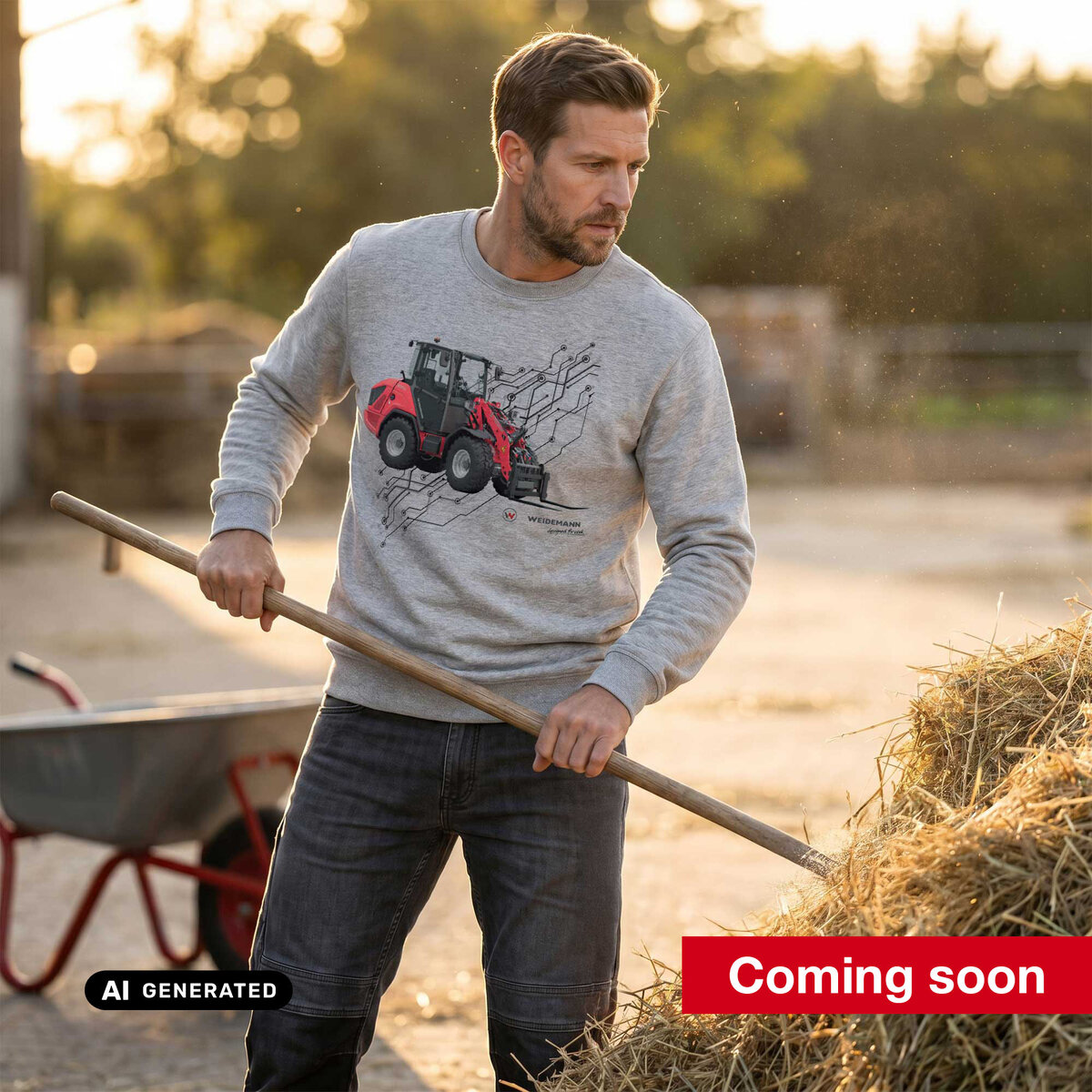 Sweatshirt Herren Radlader