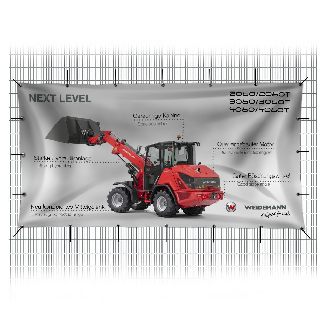 Bauzaunbanner Walkaround 3000x1000 cm