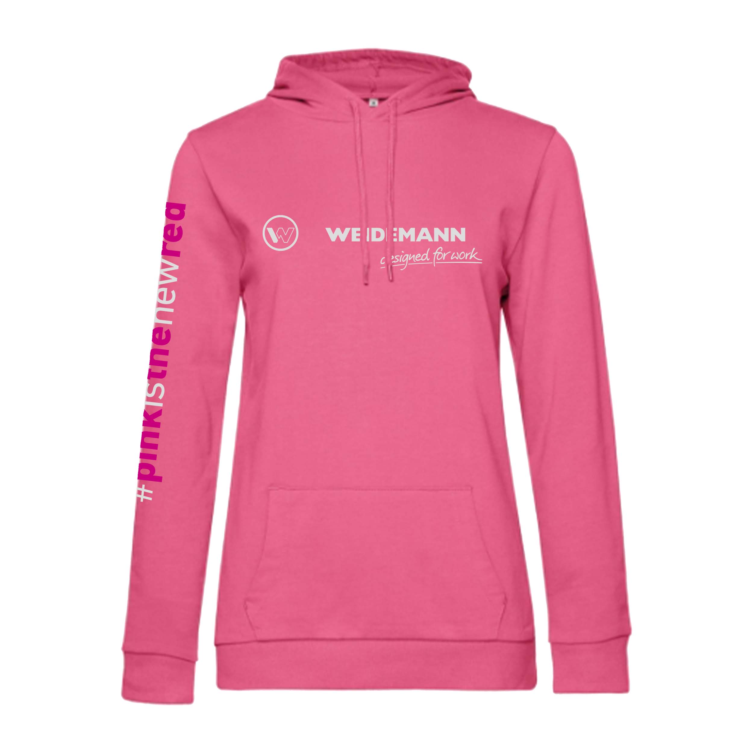 Damen-Hoodie „PinkIsTheNewRed“